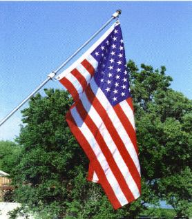 1 in. Never Furl Device and 6 ft. 2 pc.flagpole