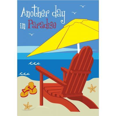 Beach Chair Another Day in Paradise Decorative Banner