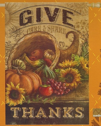 Give Thanks Cornucopia Banner