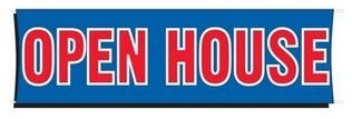 Open House Banner 3 ft x 10 ft