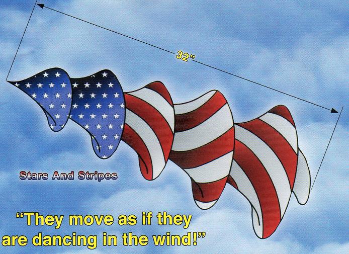 US Stars and Stripes Windspinit