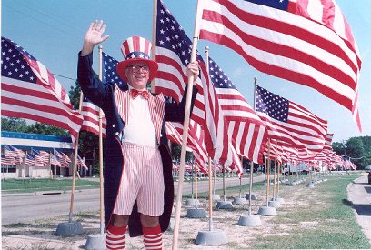 Uncle Pete, american made flags