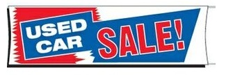 Used Car sale Banner 3 ft x 10 ft