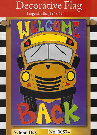 School Bus Appliqued Banner